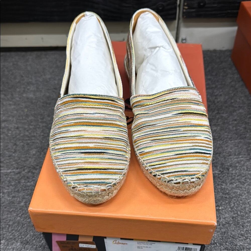 NWT Missoni colorful espadrille sneaker Size 37 US 7